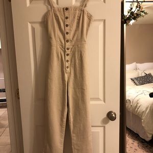 Free people open back jumpsuit